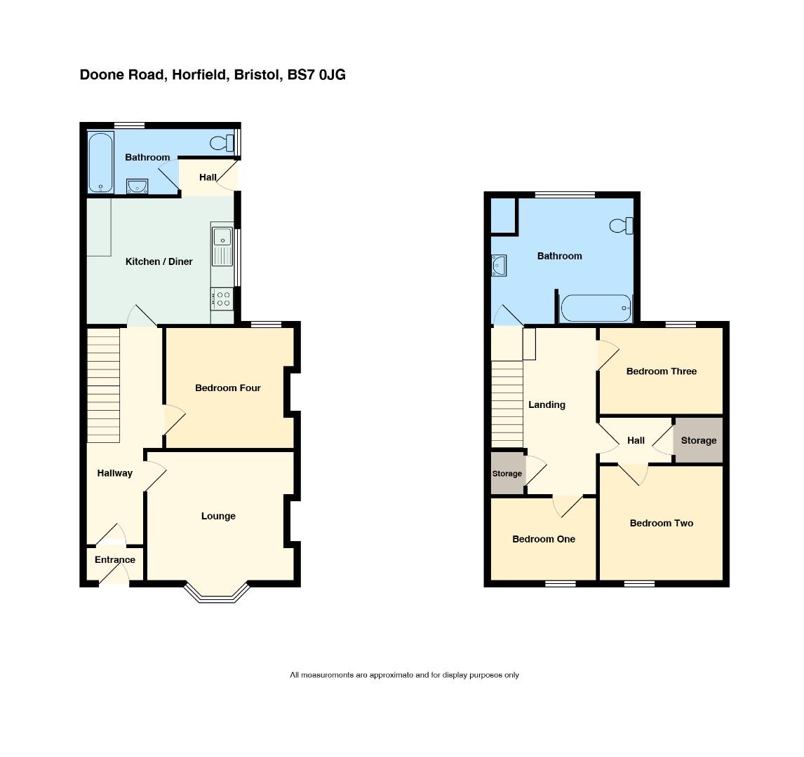 Floorplan for Doone Road, Bristol